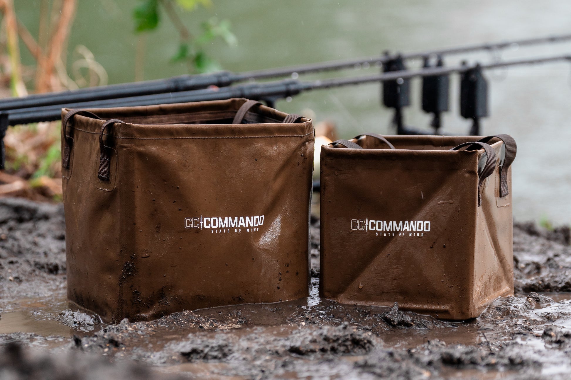 Commando Tackle 15L Collapsible Bait Bucket