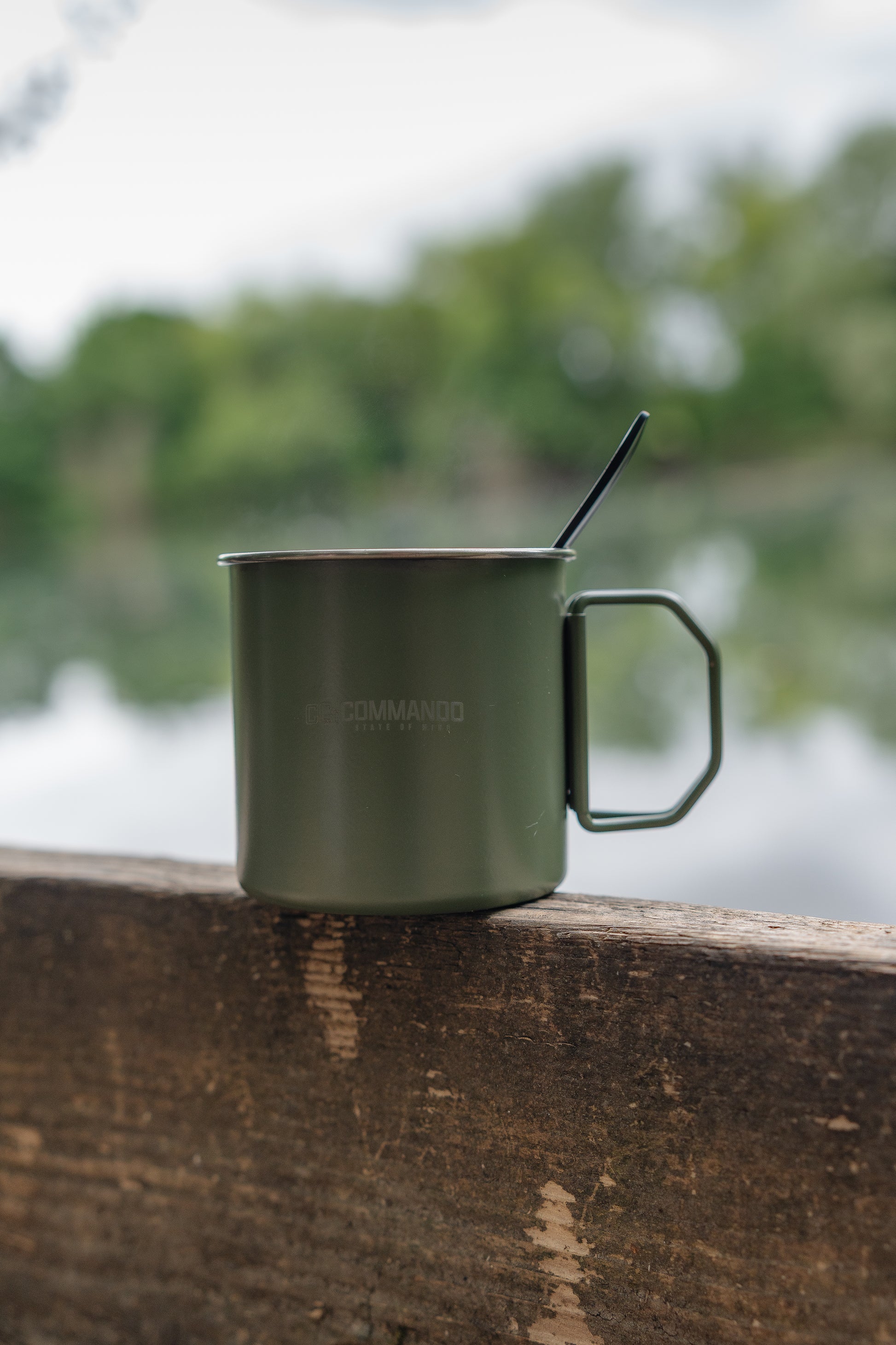 350ml Tin Mug – Military Green