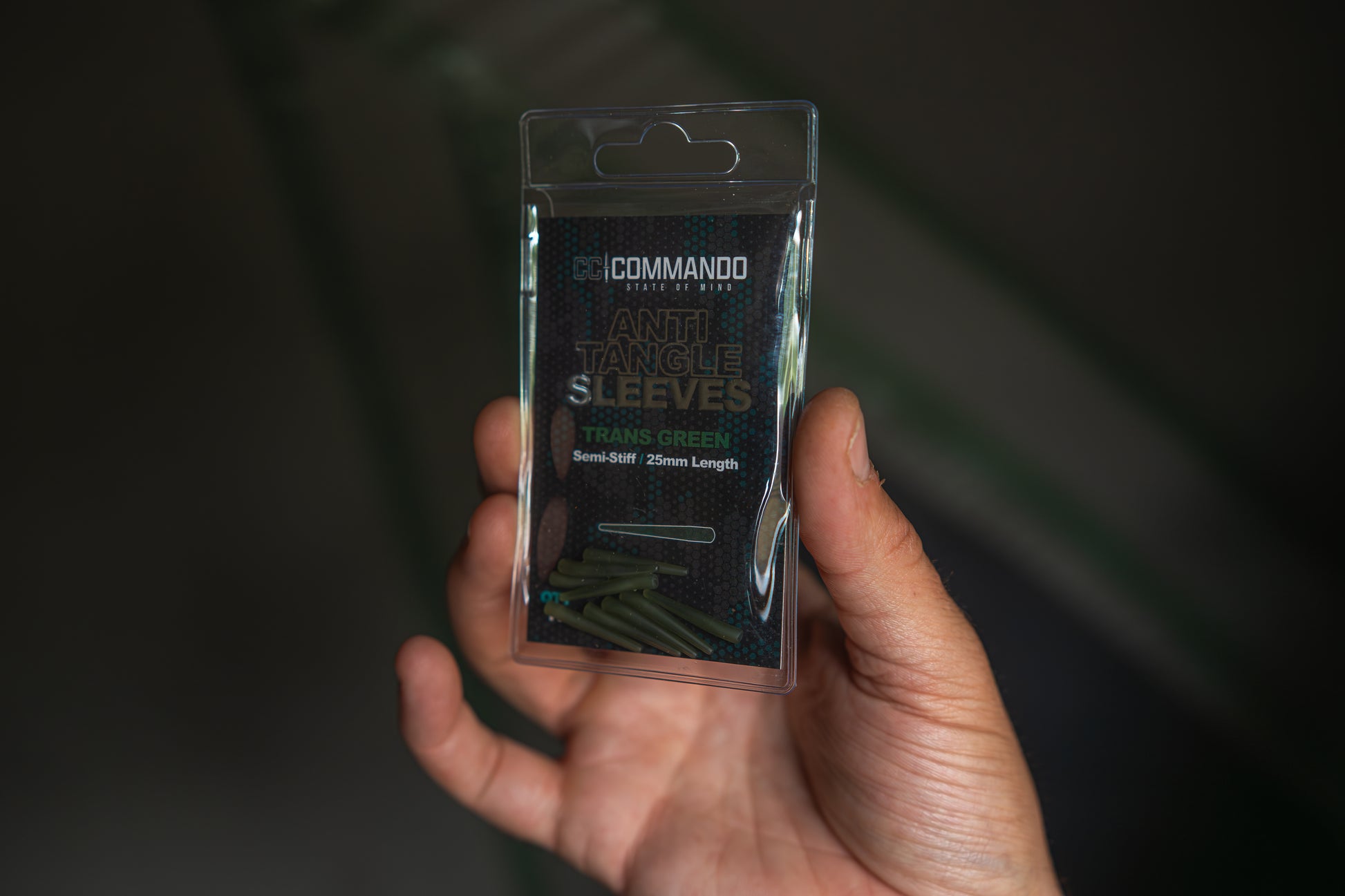 Anti-Tangle Sleeves Green – Short (25mm, Semi-Stiff)