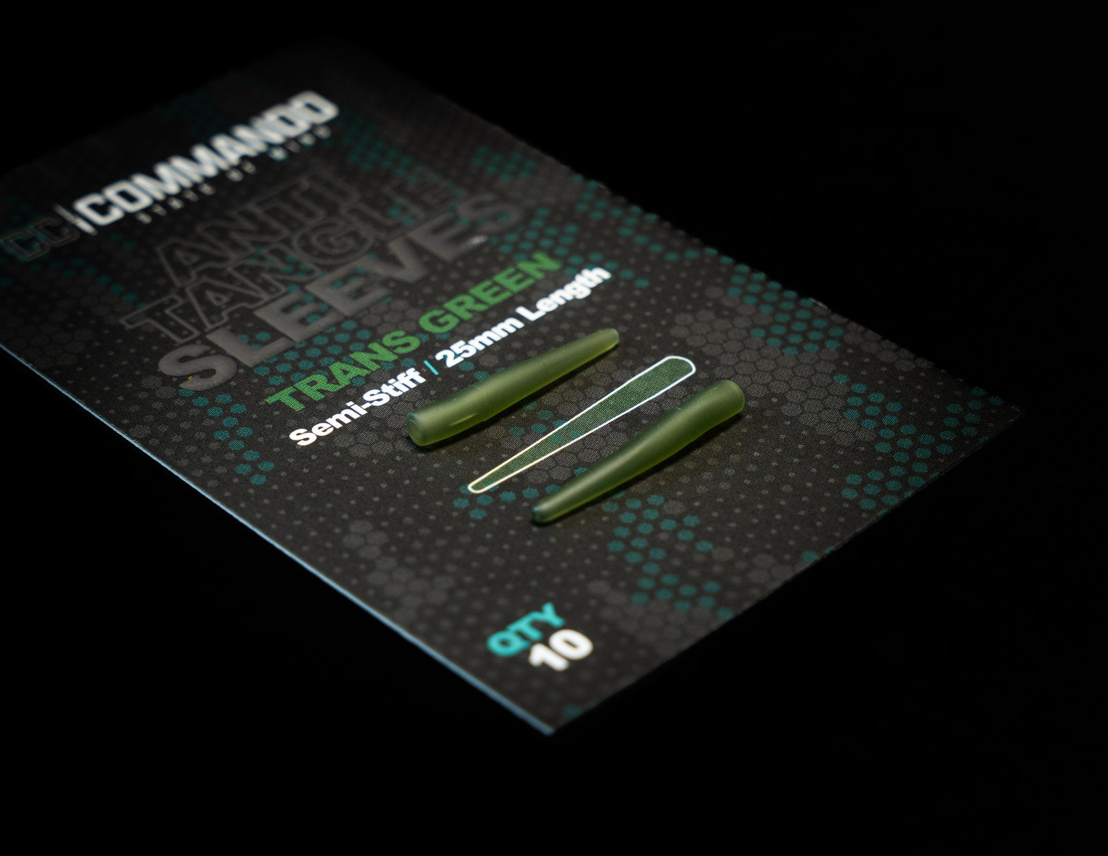 Anti-Tangle Sleeves Green – Short (25mm, Semi-Stiff)