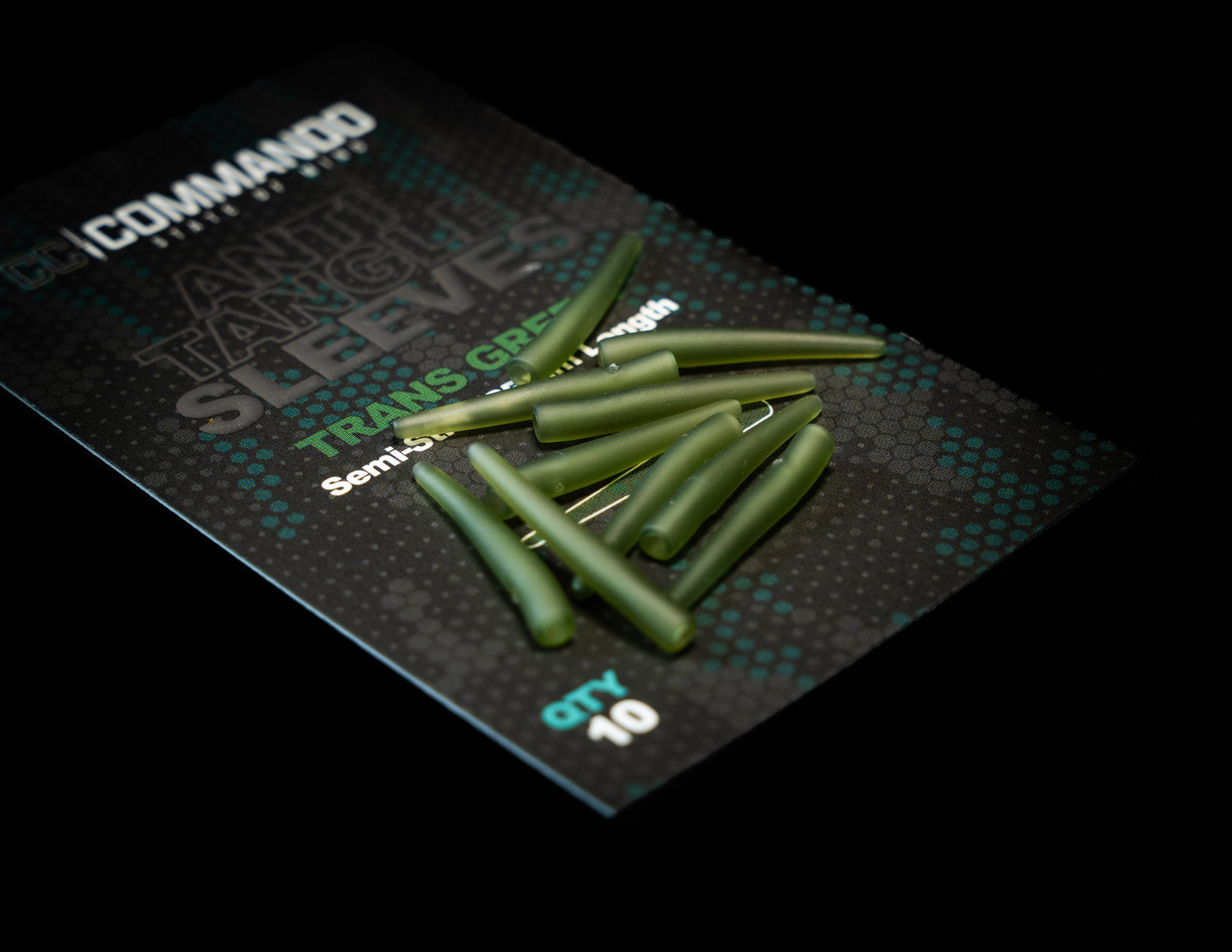 Anti-Tangle Sleeves Green – Short (25mm, Semi-Stiff)