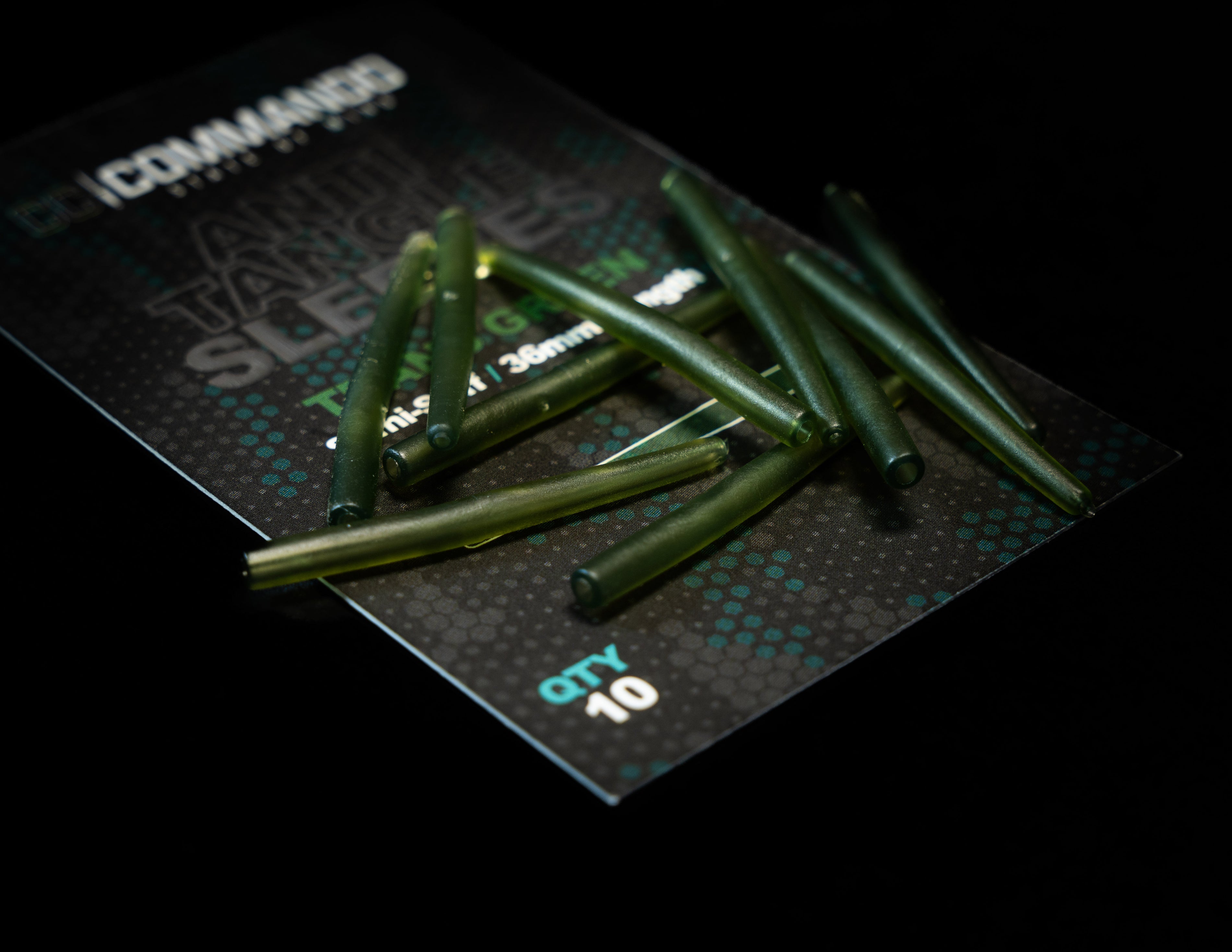 Anti-Tangle Sleeves Green – Long (36mm, Semi-Stiff)