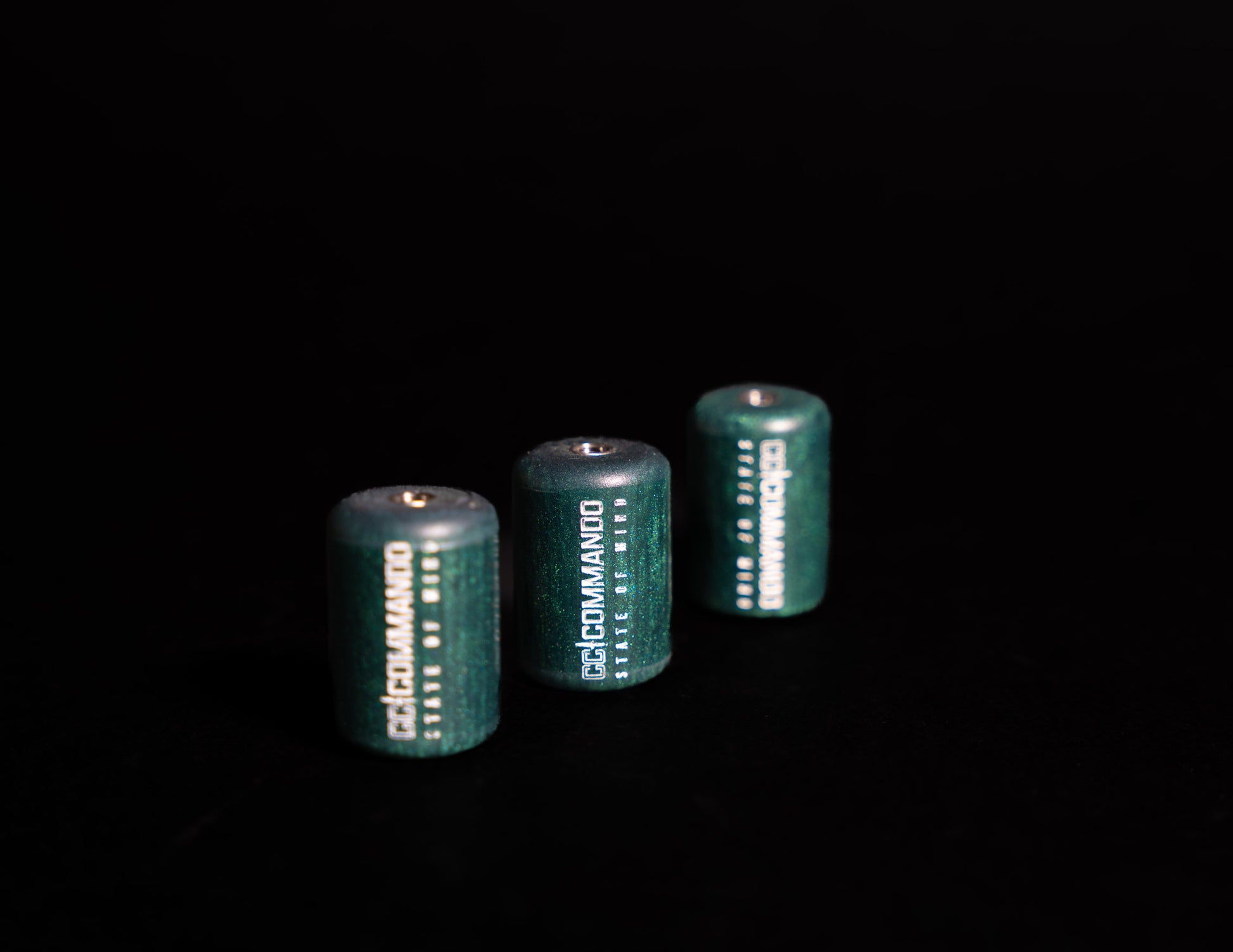 Commando Tackle Logo Handmade Resin Bobbins – Set of 3