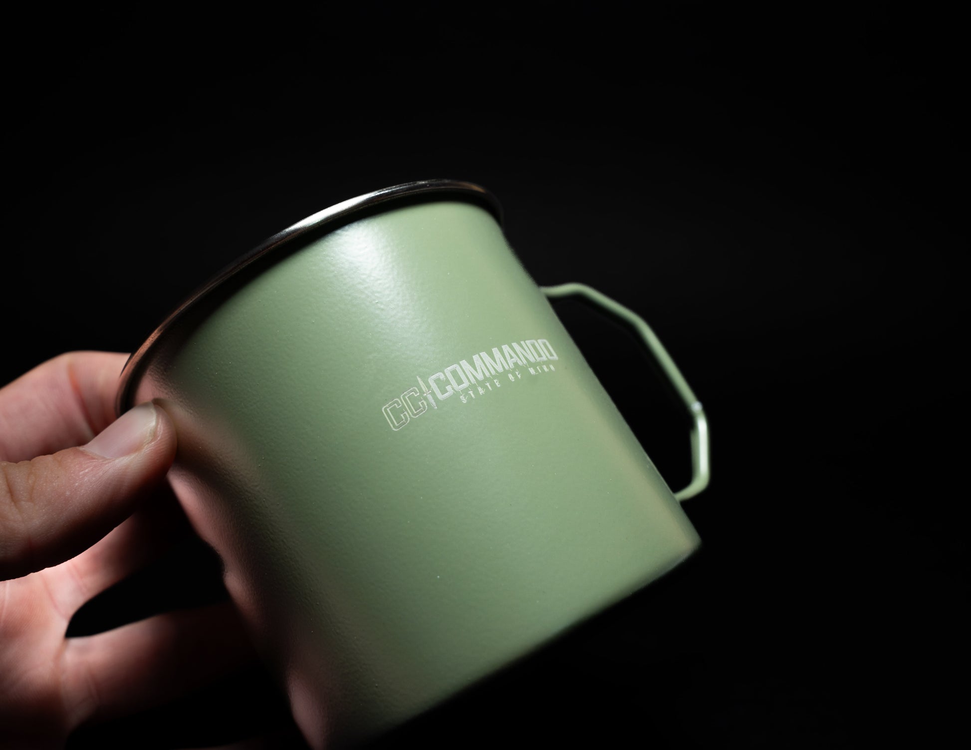350ml Tin Mug – Military Green